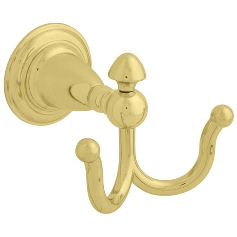 Delta Victorian Double Robe Hook Polished Brass