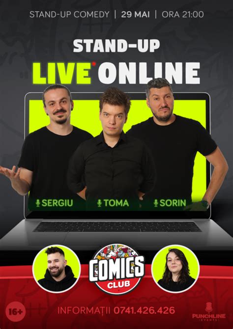 Bilete Stand Up Comedy Online Live Cu Sorin Sergiu Toma Mai