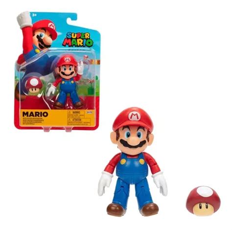 Figura Articulada Super Mario Bros Champi N Jakks Febo Cuotas Sin