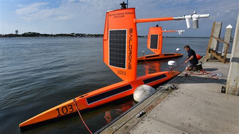 Hurricane hunter sailing drones launched from Ft. George Island
