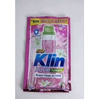 Jual Soklin Liquid Softergent Ml Sachet Isi Pc Shopee Indonesia