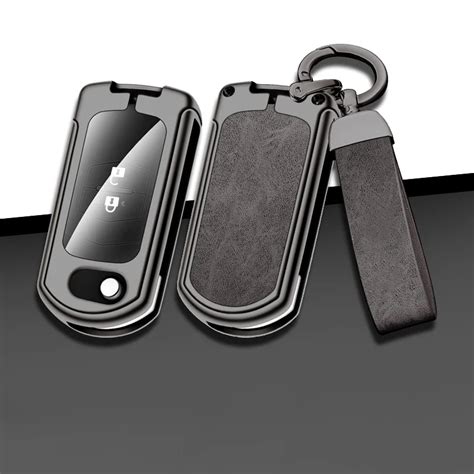 Zinc Alloy Leather Car Folding Key Case For Mazda 3 5 6 Series M6 RX8