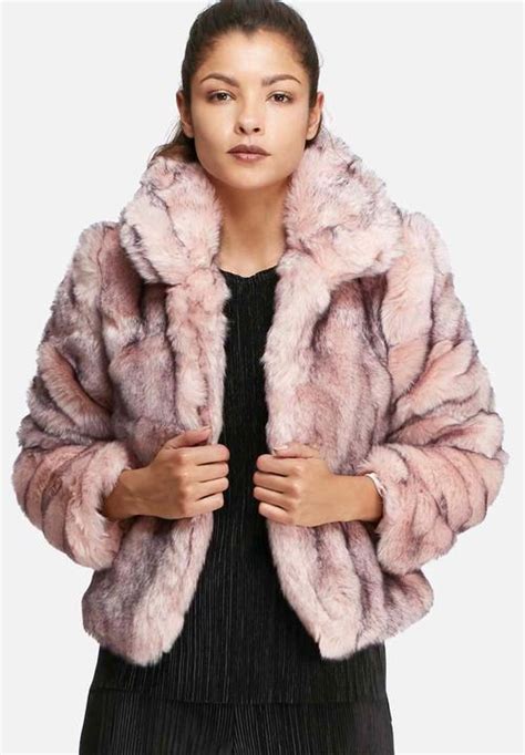 Black Short Fake Fur Coat Tradingbasis