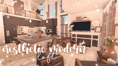 Aesthetic Modern Loft House♡ Bloxburg Speedbuild Luminto Youtube