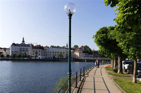 Gmunden Austria May The Beautiful Promenade On The Eastern