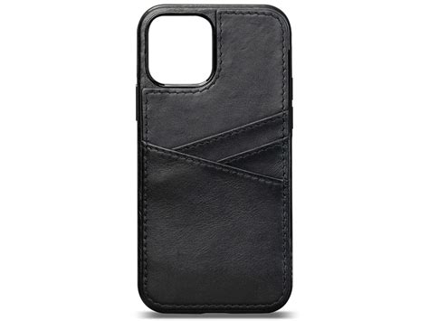 Sena Lugano Wallet IPhone 12 Pro Max Hoesje Zwart Leer