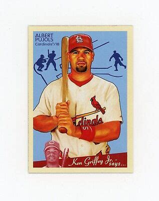 ALBERT PUJOLS 2008 Upper Deck Goudey Ken Griffey Jr Says 171 St Louis