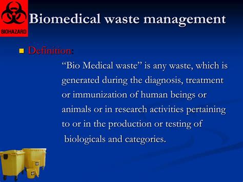 Ppt Biomedical Waste Management Powerpoint Presentation Free