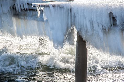 Wallpaper Waterfall Sea Winter Ice River Icicle Freezing Is