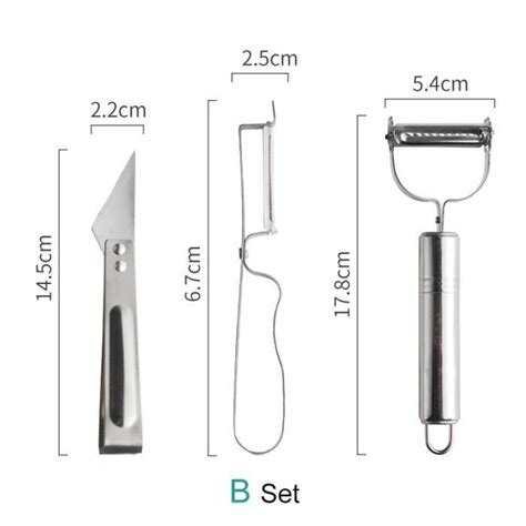 Couteau Econome Éplucheur de légumes multifonction en acier
