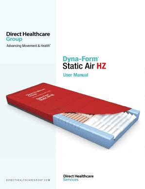 Fillable Online Hospital Bed Mattress Dyna Form Mercury Static Air