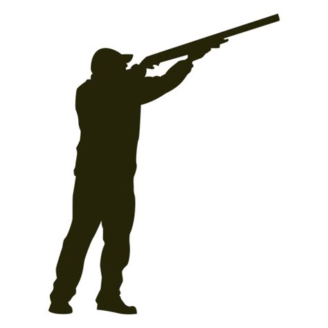 Hunter Shotgun Left Facing Aiming Transparent Png Svg Vector