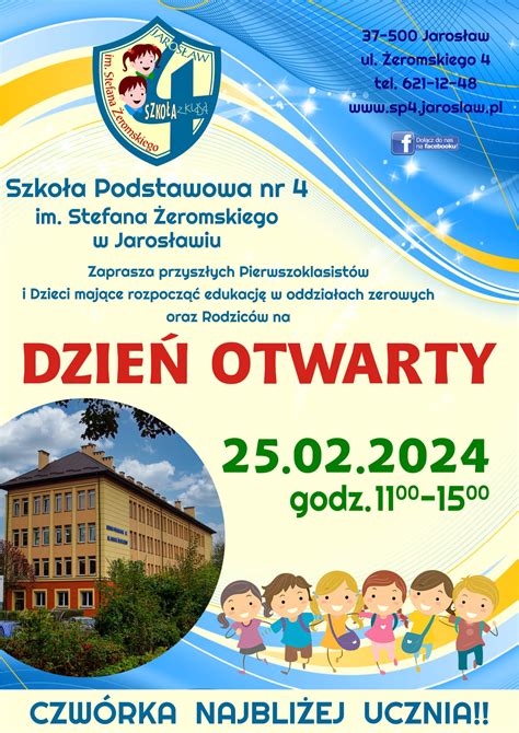 Zapraszamy Na Dzie Otwarty R Szko A Podstawowa Nr W