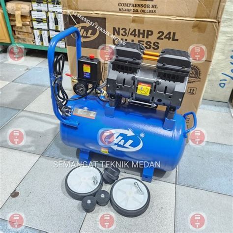 Jual COMPRESSOR KOMPRESSOR PORTABLE OILESS OILLESS SILENT H L HL 3 4HP