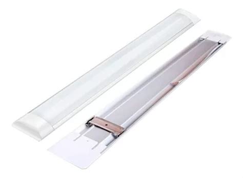 Luminária Tubular Sobrepor Led Linear 60cm 18w Branco Frio MercadoLivre