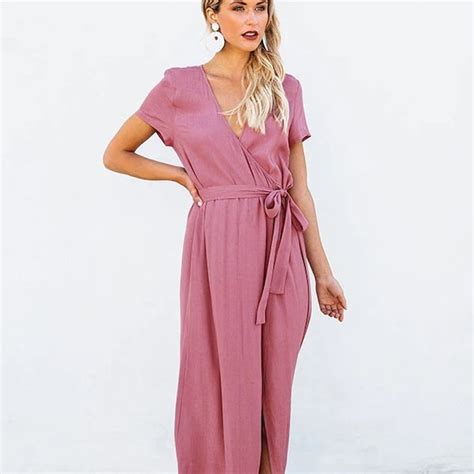 Maxi Wrap Dress Etsy