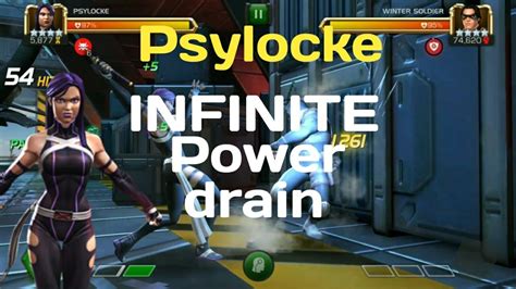 Psylocke Infinite Power Drain Marvel Contest Of Champions Youtube