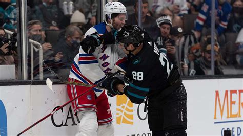 Jeffrey Viel Fights Jacob Trouba To Protect Sharks Lone All Star Timo Meier Nbc Sports Bay Area