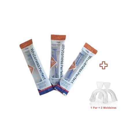 Clareamento Dental Per 16 Kit 3 Seringas Moldeira Shopee Brasil