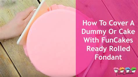 How To Cover A Cake With Funcakes Ready Rolled Fondant Youtube