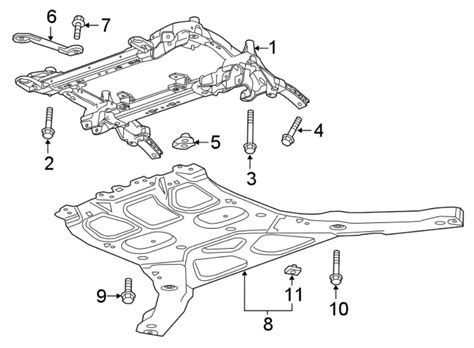 Cadillac ATS Suspension Subframe Crossmember Front 23371906