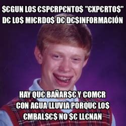 Meme Bad Luck Brian Gun Los Sprpnto Xprto D Lo Mirdo D