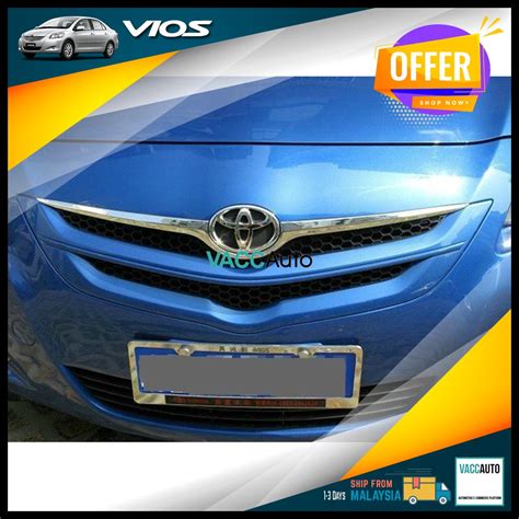 Toyota Vios 2nd Gen Front Grill Chrome Lining Front Grill Grille