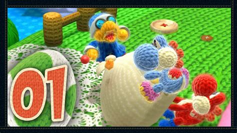 Yoshis Woolly World 100 Walkthrough Part 1 World 1 12 Youtube