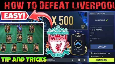 How To Defeat Liverpool Fc In Fifa Mobile Toty Challenge Mode Tip