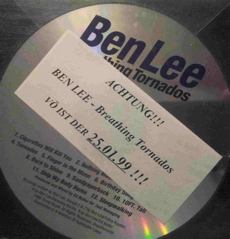 Ben Lee Breathing Tornados Cd Discogs