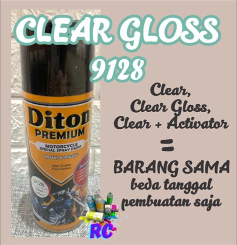 Cat Pilox Diton Premium 9128 Clear Vernis Activator Carbon Wtf 400cc