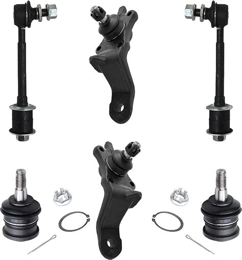 Detroit Axle 6pc Front Ball Joints Sway Bar Links Replacement For