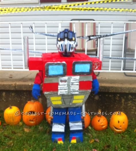 Cardboard Box Optimus Prime Transformer Costume