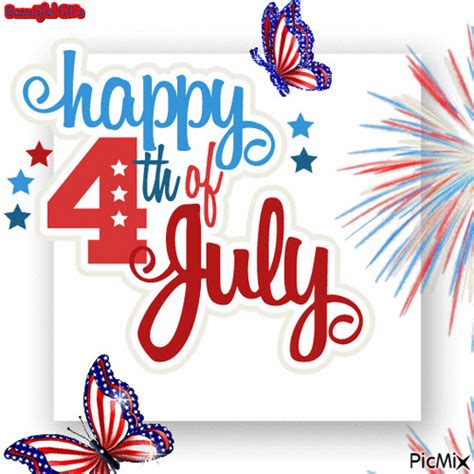 Patriotic Butterflies Happy 4th Of July  Pictures Photos And