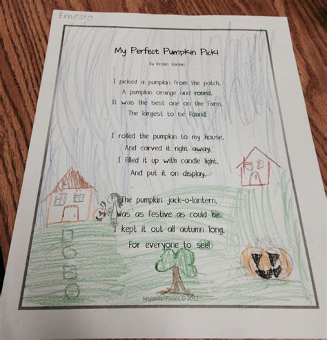 Poem Activities For 2nd Grade