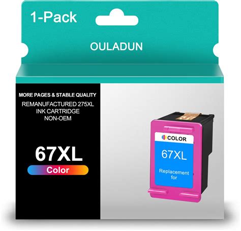 Xl 67 Color Ink Cartridge Replacement For Hp Ink 67 Xl 67 67xl Tricolor 2700 2700e