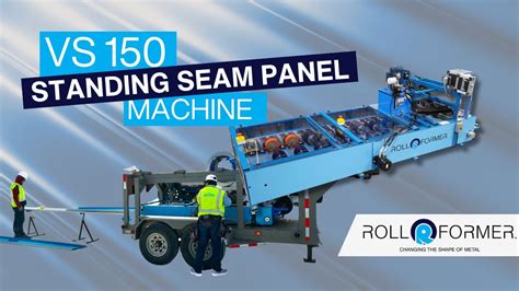 The Roll Former Standing Seam Panel Machine Vs Youtube