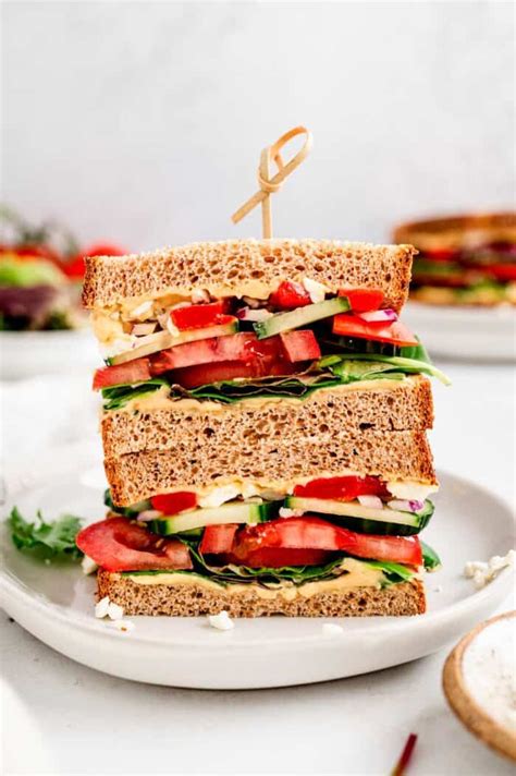 Panera Mediterranean Veggie Sandwich Copycat Recipe Haute Healthy