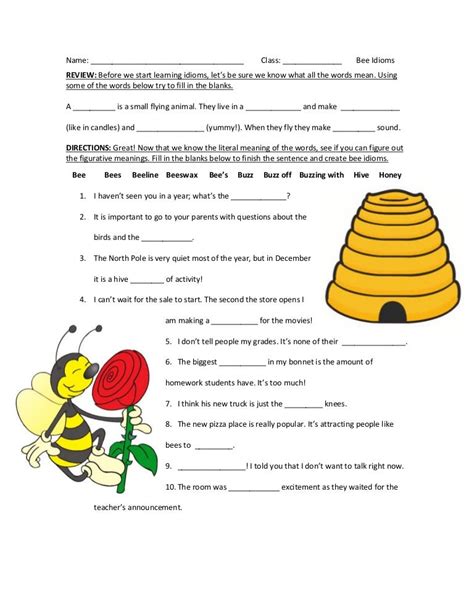 Bee Idioms