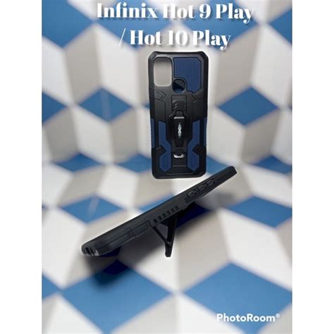 Jual SR CASE INFINIX HOT 9 PLAY Hot 10 Play Play Cristal Case Logo