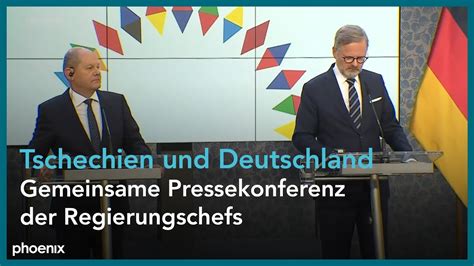 Pressekonferenz tschechischer Ministerpräsident Fiala und Bundeskanzler