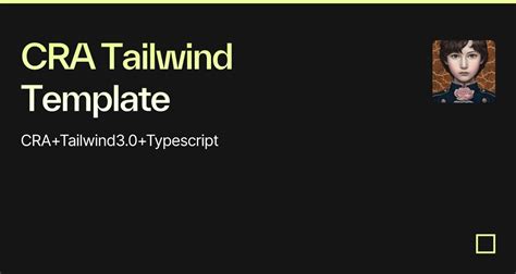 Cra Tailwind Template Codesandbox