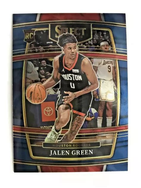 Panini Nba Select 20212022 Jalen Green Rc Concourse Blue Eur 100