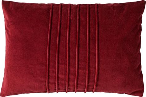 Dutch Decor Pax Sierkussen Velvet X Cm Merlot Rood Inclusief