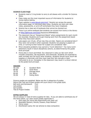 7th grade syllabus | PDF