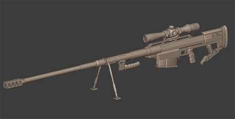 D Model Snipex Alligator Sniper Rifle Vr Ar Low Poly Cgtrader