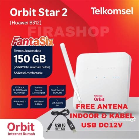 Jual Modem Wifi Huawei B Telkomsel Orbit Star Resmi Free Gb