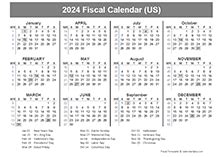 2024 Fiscal Year Calendar Templates - CalendarLabs