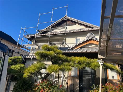 外壁塗装工事着工『蒲郡市・岡崎市 外壁塗装・屋根塗装・雨漏り修理』 ブログ 蒲郡市・岡崎市で外壁塗装なら株式会社エイサン