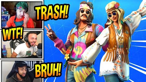 Streamers React To New Dreamflower And Far Out Man Skins Fortnite